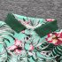 2 Pieces Boat Party Hawaiian Floral Short Sleeves And White Shorts With Belt Clothes Set fashionable Boy Outfit