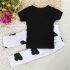 2 Pieces Cutie Happy Cloud T-Shirt Top + Pants Kids Clothes Set Casual Baby Outfit