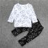 2 Pieces Got Milk T-shirt Top + Pants Kids Clothes Set Casual Baby Outfit
