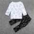 2 Pieces Got Milk T-shirt Top + Pants Kids Clothes Set Casual Baby Outfit