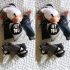 2 Pieces Hey You Long Sleeve Top + Pants Kids Clothes Set Casual Baby Outfit