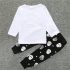 2 Pieces Hip To The Bone Long Sleeve Top + Pants Kids Clothes Set Casual Baby Outfit