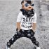 2 Pieces Hip To The Bone Long Sleeve Top + Pants Kids Clothes Set Casual Baby Outfit