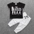 2 Pieces The Beatles T-shirt Tops + Pants Kids Clothes Set Casual Boys Outfit