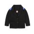 3 Pieces Check Skinny Shirt + 2 Buttons Blazer and Denim Jeans Kids Clothes Set Fashionable Boy Outfit