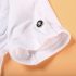 3 Pieces Short Sleeves White Skinny Shirt With Scarf + Denim Jeans Kids Clothes Set Fashionable Boy Outfit
