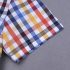 4 Pieces Summer Arvo Stylish Colourful Check Print Short Sleeves Shirt with Bow Tie & Suspenders + Striped Chino Shorts Clothes Set fashionable Boy Outfit