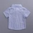 4 Pieces Summer Arvo Stylish Striped Short Sleeves Shirt with Bow Tie & Suspenders + Wheat Rinse Shorts Clothes Set fashionable Boy Outfit