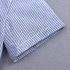 4 Pieces Summer Arvo Stylish Striped Short Sleeves Shirt with Bow Tie & Suspenders + Wheat Rinse Shorts Clothes Set fashionable Boy Outfit