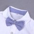 4 Pieces Summer Arvo Stylish White Short Sleeves Shirt with Bow Tie & Suspenders + khaki Chino Shorts Clothes Set fashionable Boy Outfit