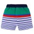 2 Pieces Summer Beach Stylish Pocket T-Shirt + Comfy Colourful Striped Shorts Clothes Set fashionable Boy Outfit