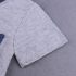 2 Pieces Summer Beach Stylish Pocket T-Shirt + Comfy Colourful Striped Shorts Clothes Set fashionable Boy Outfit