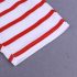 2 Pieces Summer Beach Stylish T-Shirt With Whale Patched + Comfy White and Red Striped Shorts Clothes Set fashionable Boy Outfit