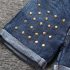 2 Pieces Summer Little Black Tee Top + Ripped Skinny Denim Shorts Clothes Set fashionable Girls Outfit