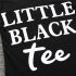 2 Pieces Summer Little Black Tee Top + Ripped Skinny Denim Shorts Clothes Set fashionable Girls Outfit