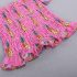 2 Pieces Summer Pink Printed Off Shoulder Top + Ripped Skinny Denim Shorts Clothes Set fashionable Girls Outfit