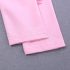 3 Pieces Summer Off Shoulder Pink Striped Top With Matching Bow Headband + Ripped Skinny Pink Pants Clothes Set fashionable Girls Outfit