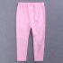 3 Pieces Summer Off Shoulder Pink Striped Top With Matching Bow Headband + Ripped Skinny Pink Pants Clothes Set fashionable Girls Outfit