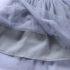 1 Piece Summer Ivory Lace Shoulder Detail Back Bow Tie Blue Tutu Dress Clothes Set fashionable Girls Outfit