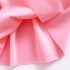 1 Piece Summer Pink Ruffle Shoulder Back Bow Tie and Lace Detail Swing Dress Clothes Set fashionable Girls Outfit