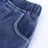 2 Pieces Summer Base Blush Ruffle Sleeveless Top + Back Pocket Denim Short Clothes Set fashionable Girls Outfit