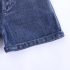 2 Pieces Summer Base Blush Ruffle Sleeveless Top + Back Pocket Denim Short Clothes Set fashionable Girls Outfit