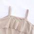 2 Pieces Summer Base Blush Ruffle Sleeveless Top + Back Pocket Denim Short Clothes Set fashionable Girls Outfit