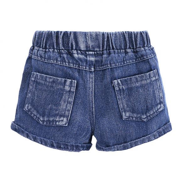 2 Pieces Summer Base Blush Ruffle Sleeveless Top + Back Pocket Denim Short Clothes Set fashionable Girls Outfit