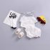2 Pieces Summer Ivory Ruffle Lace Detail Top + Wave Lace Detail Shorts Skirt Clothes Set fashionable Baby Girls Outfit
