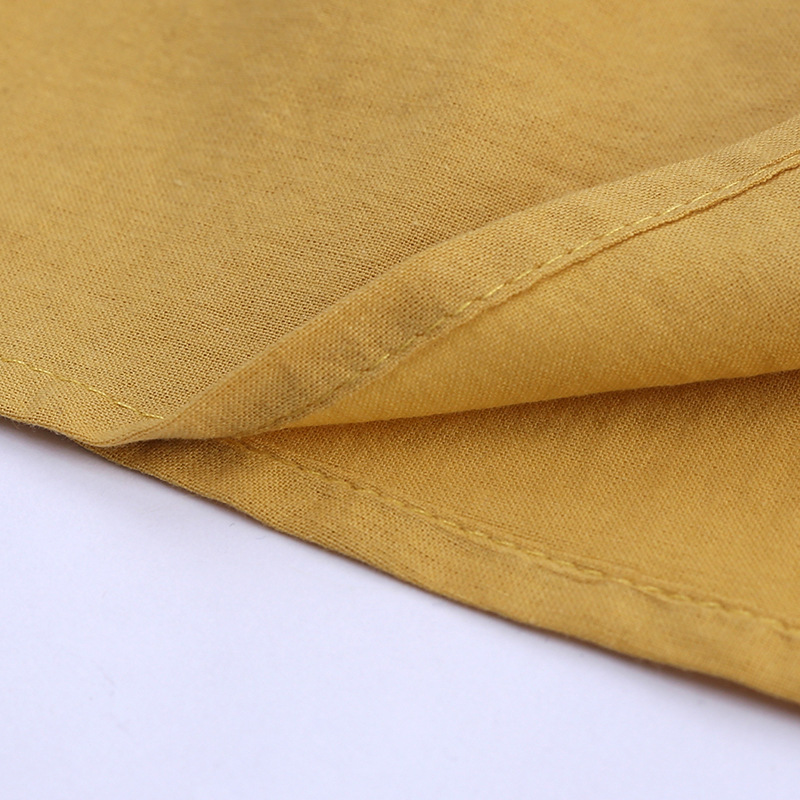 2 Pieces Summer Yellow Mustard Ruffle Top + Black Frayed Hem Chino Short Clothes Set fashionable Girls Outfit