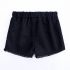 2 Pieces Summer Yellow Mustard Ruffle Top + Black Frayed Hem Chino Short Clothes Set fashionable Girls Outfit