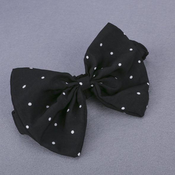 3 Pieces Summer Black Polka Dot Frill Bandeau Top With Matching Headband + Ripped Denim Pants Clothes Set fashionable Girls Outfit