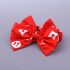 3 Pieces Summer Red Off Shoulder Top With Bow Headband + White Ripped Chino Short Clothes Set fashionable Girls Outfit