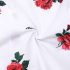 3 Pieces White Yacht Fairing Floral Short Sleeves Shirt + Red Shorts With Belt Clothes Set fashionable Boy Outfit