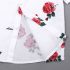 3 Pieces White Yacht Fairing Floral Short Sleeves Shirt + Red Shorts With Belt Clothes Set fashionable Boy Outfit