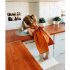 Bow Knot Back Marmalade Ruffle Shoulder Swing Dress Clothes Set fashionable Girls Outfit
